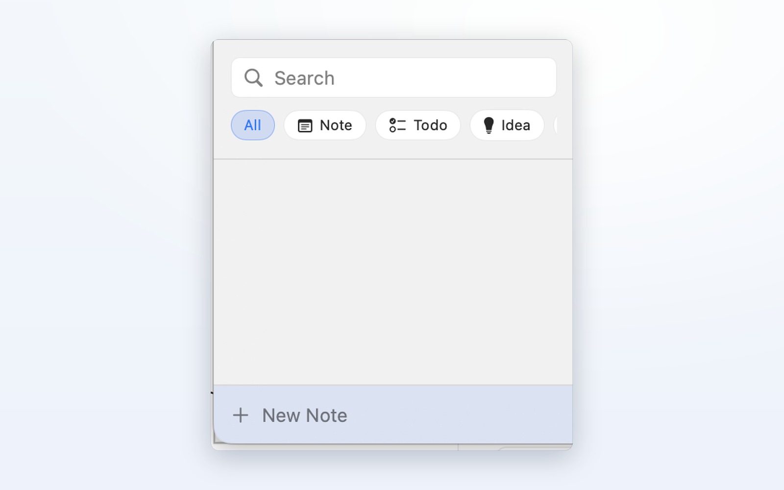 Searching and copying notes in AppNote